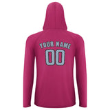 Custom Pink Light Blue UV-Hoodie