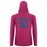Custom Pink Sky Blue UV-Hoodie