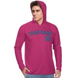 Custom Pink Sky Blue UV-Hoodie