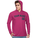 Custom Pink Blue UV-Hoodie