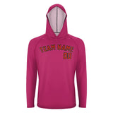 Custom Pink Orange Red UV-Hoodie