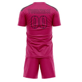 Custom Pink Pink Soccer Jersey