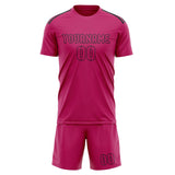 Custom Pink Pink Soccer Jersey