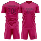 Custom Pink Pink Soccer Jersey