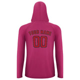 Custom Pink Red UV-Hoodie