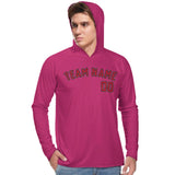 Custom Pink Red UV-Hoodie