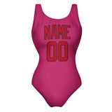 Custom Pink Red Swimsuit