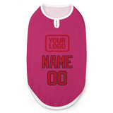 Custom Pink Red Pet Vest