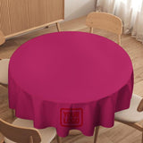 Custom Pink Red Round Table Cloth
