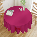 Custom Pink Red Round Table Cloth