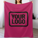 Custom Pink Black Blanket