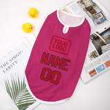 Custom Pink Red Pet Vest