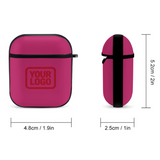 Custom Pink Red AirPods Case
