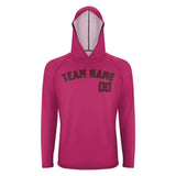 Custom Pink Crimson Red UV-Hoodie