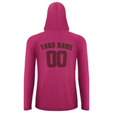 Custom Pink Crimson Red UV-Hoodie