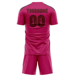Custom Pink Crimson Red Soccer Jersey
