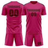 Custom Pink Crimson Red Soccer Jersey