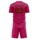 Custom Pink Coral Red Soccer Jersey