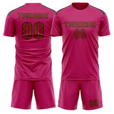Custom Pink Coral Red Soccer Jersey