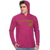 Custom Pink Yellow UV-Hoodie