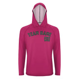 Custom Pink Dark Grey UV-Hoodie