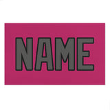 Custom Pink Dark Grey Beach Towel