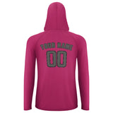 Custom Pink Dark Grey UV-Hoodie