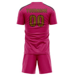 Custom Pink Khaki Soccer Jersey