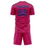 Custom Pink Light Purple Soccer Jersey