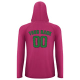 Custom Pink Emerald Green UV-Hoodie
