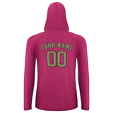 Custom Pink Light Khaki UV-Hoodie