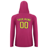 Custom Pink Light Yellow UV-Hoodie
