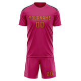 Custom Pink Orange Soccer Jersey