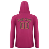 Custom Pink Copper Rose UV-Hoodie