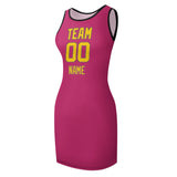 Custom Pink Gold Sleeveless Vest Dress