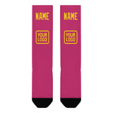 Custom Pink Gold Knee-High Sock