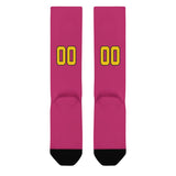 Custom Pink Gold Knee-High Sock