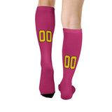 Custom Pink Gold Knee-High Sock