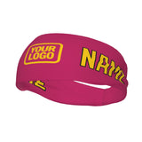 Custom Pink Gold Sports headband