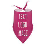 Custom Pink White Pet Scarf