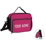 Custom Pink White Lunch Bag