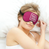 Custom Pink White Sleep Mask