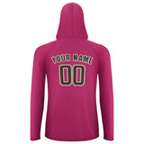 Custom Pink Brown UV-Hoodie