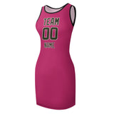 Custom Pink Olive Sleeveless Vest Dress