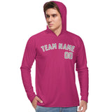 Custom Pink Gray UV-Hoodie