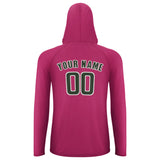 Custom Pink Dark Green UV-Hoodie