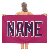 Custom Pink Purple Beach Towel