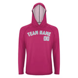 Custom Pink Light Blue UV-Hoodie