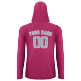 Custom Pink Light Blue UV-Hoodie