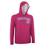 Custom Pink Sky Blue UV-Hoodie